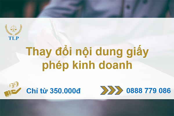Thay đổi giấy phép kinh doanh